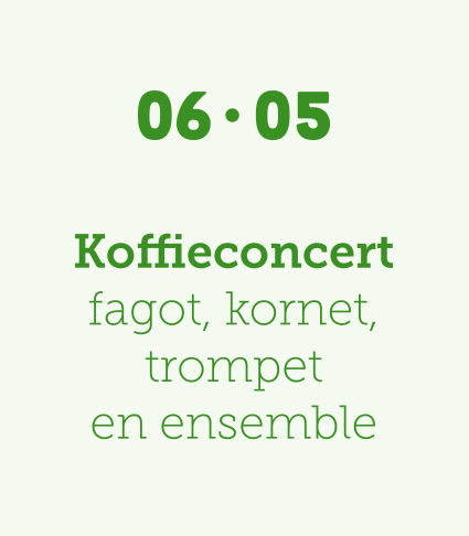 PF 6/05 - Koffieconcert fagot, kornet, trompet en ensemble