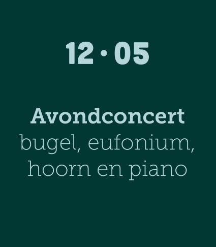 Avondconcert bugel, eufonium, hoorn & piano