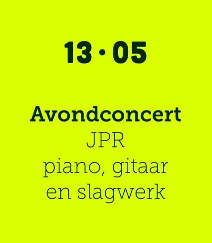 Avondconcert JPR piano, gitaar & slagwerk