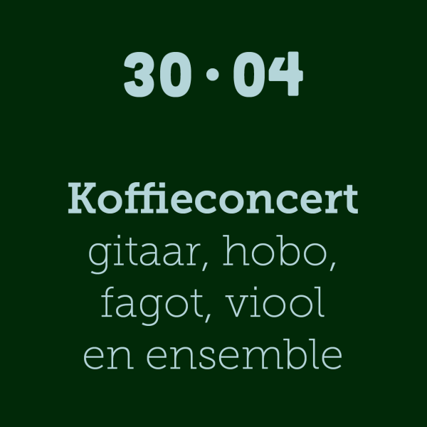Koffieconcert 30/04